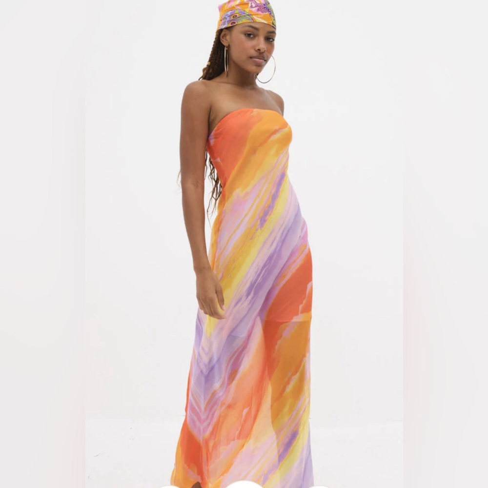 For Love and Lemons Vista Ombré Maxi Dress